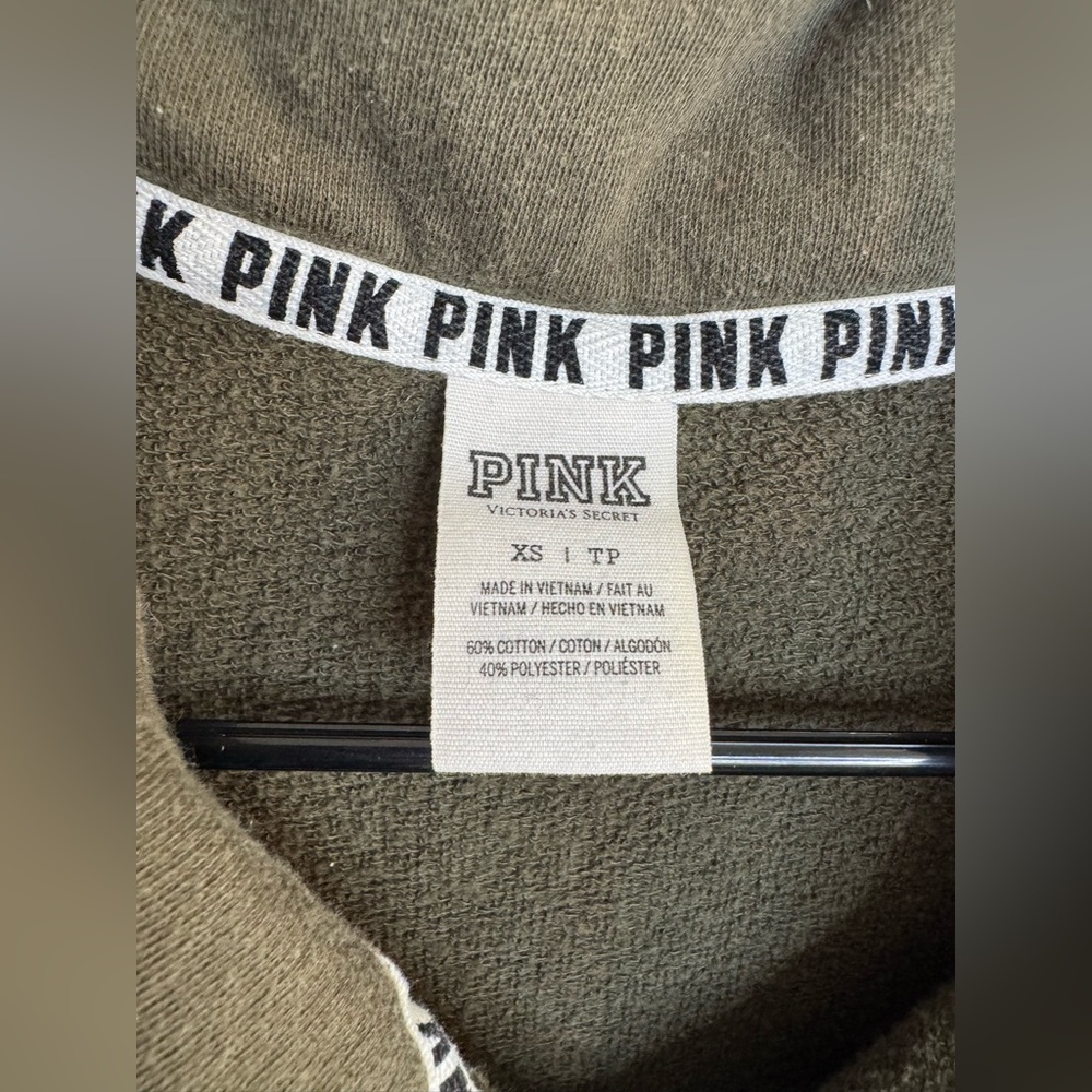 VS PINK 1/4 ZIP UP CREW NECK - Picture 3 of 5